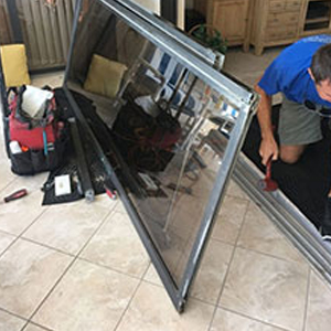 sliding glass door frame repair Merced